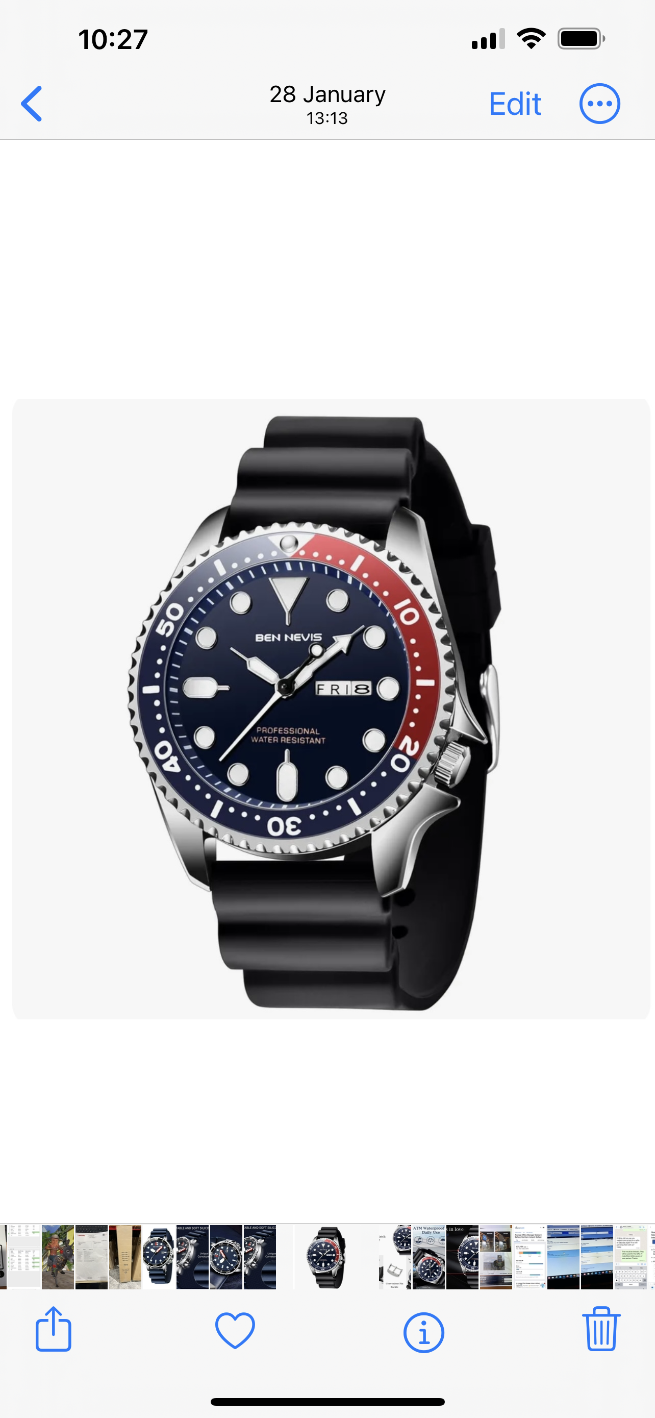 Ben Nevis - Black Men’s Watch